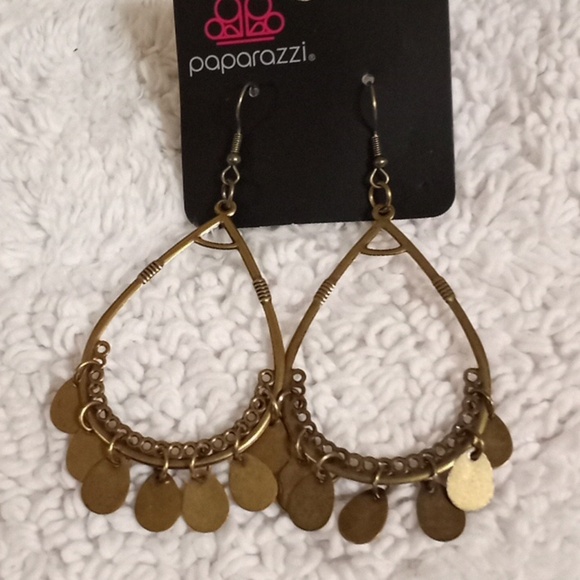 Meet Your Music Maker Brass Earrings - Picture 1 of 1